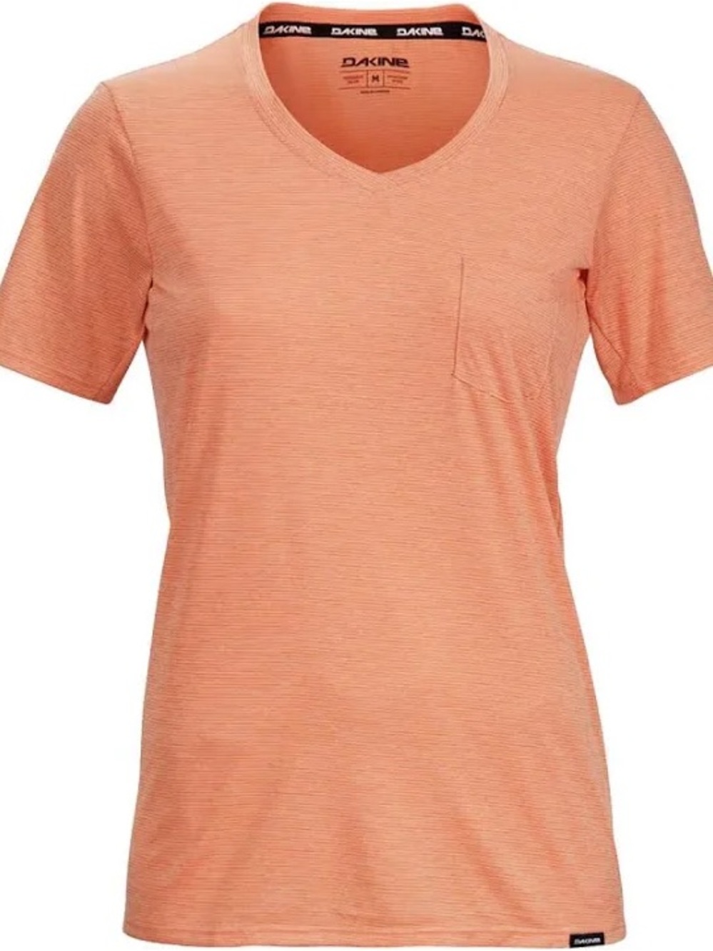 Dakine Cadence S/S Women’s Mountain Bike Jersey V Neck Pocket Tee Papaya Medium